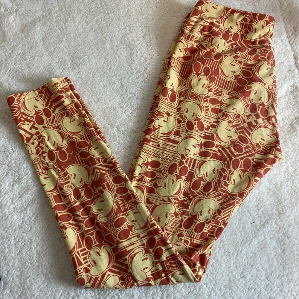 lularoe mickey mouse leggings os
